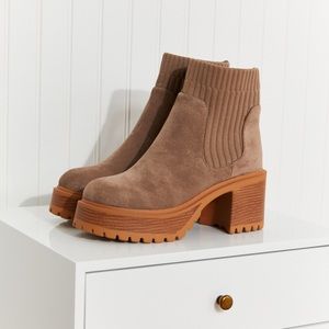 Strive for More Chunky Sole Sock Booties